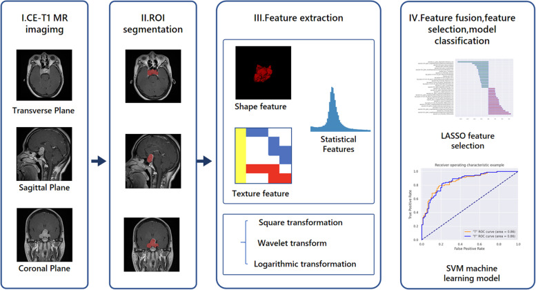 Prediction of high infiltration levels in pituitary adenoma using MRI-based radiomics and machine learning.