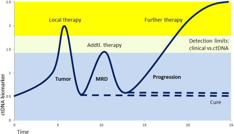 Cell-free DNA as a biomarker in cancer.