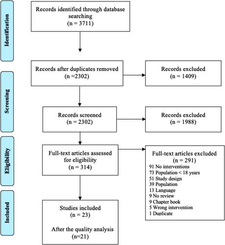 Umbrella review of nursing interventions NIC for the treatment and prevention of suicidal behavior