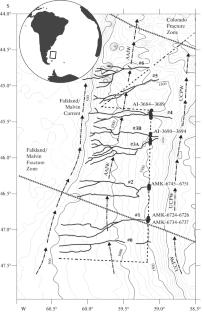 Facies in Submarine Canyons on the Continental Slope of the Argentine Patagonia (SW Atlantic)