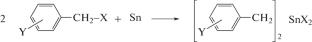 Catalysts in the Direct Synthesis of Organotin Compounds, Part III: Reactions between Carbofunctional Organohalides and Metallic Tin