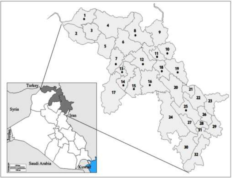 Epidemiological Characterizations, New Localities, and a Checklist of the Known Scorpions in the Kurdistan Region, Northern Iraq.