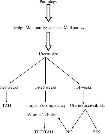 Analysis of Different Routes of Hysterectomy Based on a Prospective Algorithm and Their Complications in a Tertiary Care Institute.