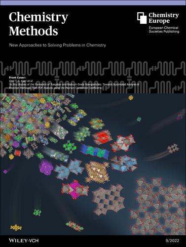 Cover Picture: In Situ Studies of the Formation of Tungsten and Niobium Oxide Nanoparticles: Towards Automated Analysis of Reaction Pathways from PDF Analysis using the Pearson Correlation Coefficient (Chem. Methods 9/2022)