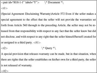 Applying an Information Retrieval Approach to Retrieve Relevant Articles in the Legal Domain