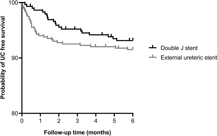 External ureteric stent versus internal double J stent in kidney transplantation: a retrospective analysis on the incidence of urological complications and urinary tract infections.