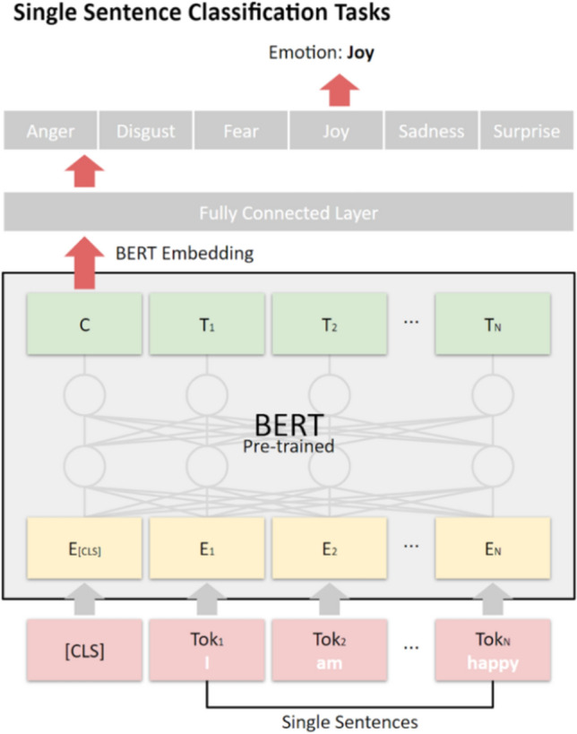 Transformer transfer learning emotion detection model: synchronizing socially agreed and self-reported emotions in big data.