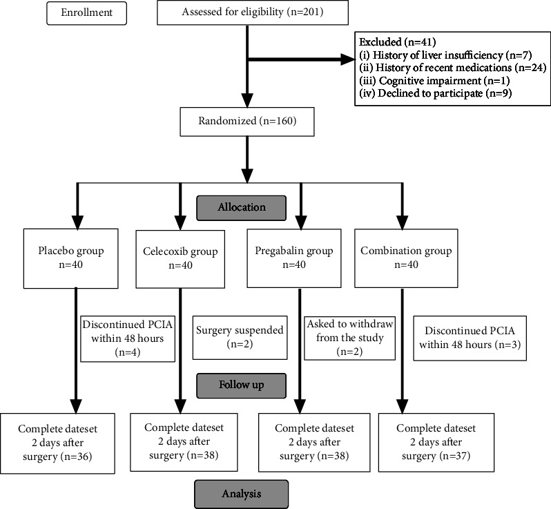 Positive Preemptive Analgesia Effectiveness of Pregabalin Combined with Celecoxib in Total Knee Arthroplasty: A Prospective Controlled Randomized Study.