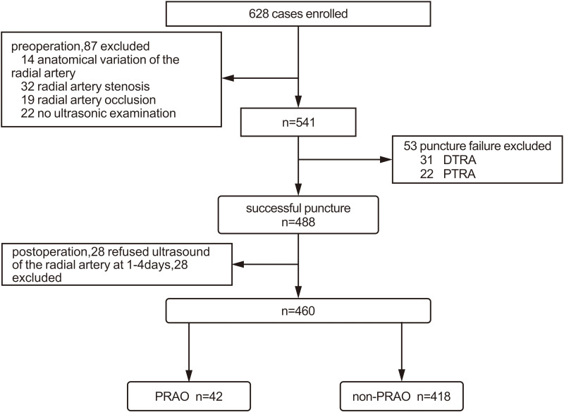 Factors Affecting Radial Artery Occlusion After Right Transradial Artery Catheterization for Coronary Intervention and Procedures.