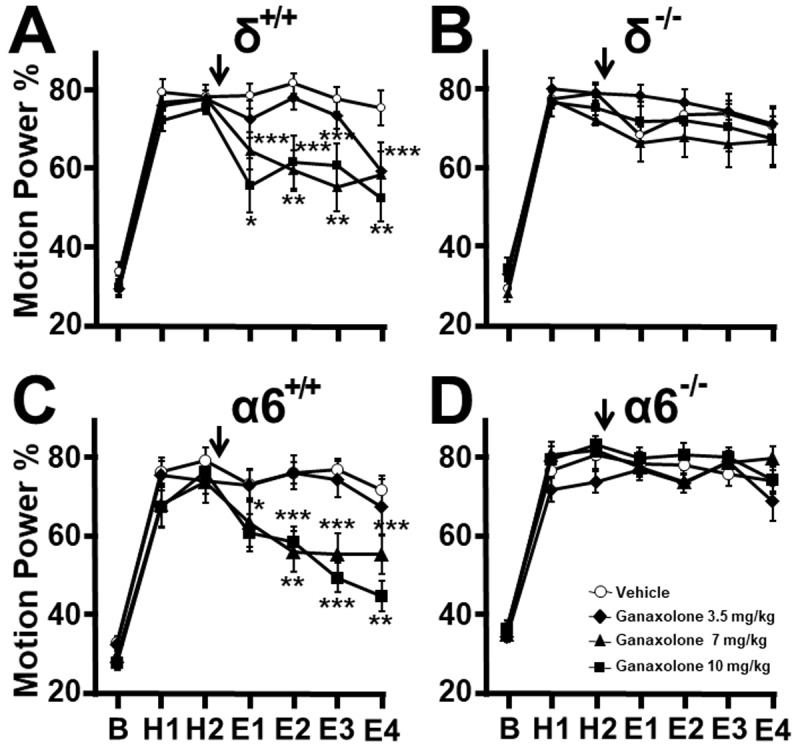 Alcohol and Ganaxolone Suppress Tremor via Extra-Synaptic GABA<sub>A</sub> Receptors in the Harmaline Model of Essential Tremor.