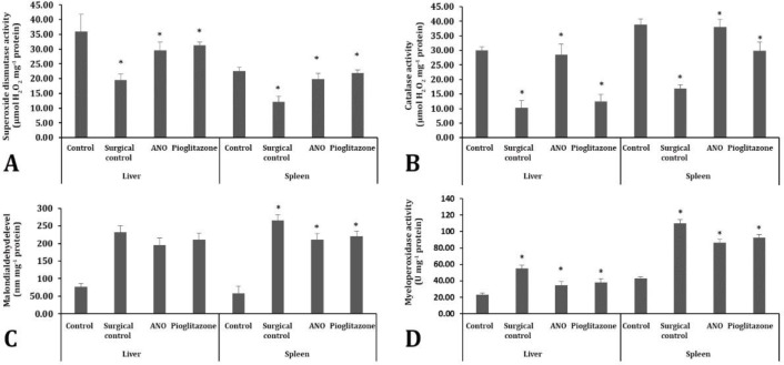 Effects of adenosine N1-Oxide and pioglitazone on inflammatory and antioxidant state in sepsis caused by experimental cecal puncture in rat.