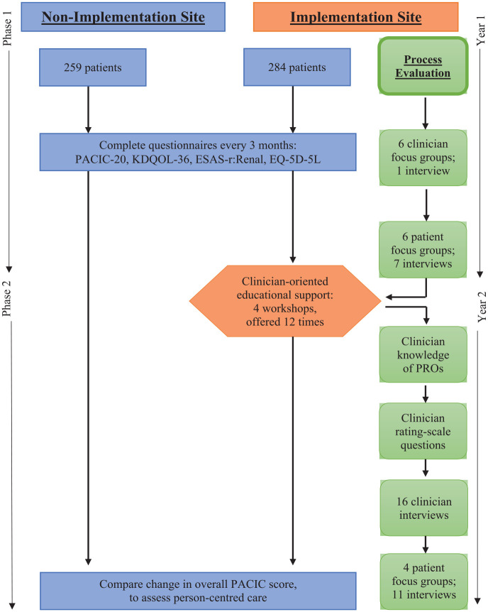 Electronic patient-reported outcomes in clinical kidney practice (ePRO Kidney): a process evaluation of educational support for clinicians.