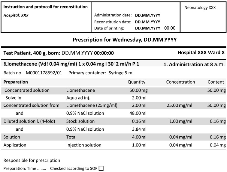 Good handling practice of parenterally administered medicines in neonatal intensive care units - position paper of an interdisciplinary working group.