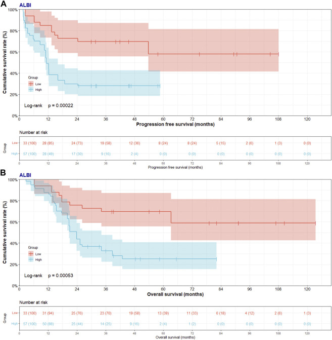 Prognostic value of albumin-bilirubin score in pancreatic cancer patients after pancreatoduodenectomy with liver metastasis following radiofrequency ablation.