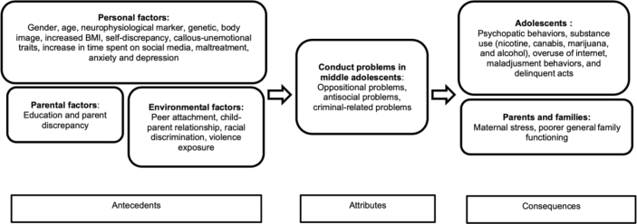 Conduct problems among middle adolescents in the community settings: A concept analysis.