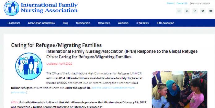 International Family Nursing Association: toolkit of resources for caring for refugee/migrating families.