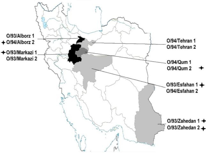 Molecular detection, genetic diversity, and phylogenetic analysis of foot-and-mouth disease virus (FMDV) type O in Iran during 2015-2016.