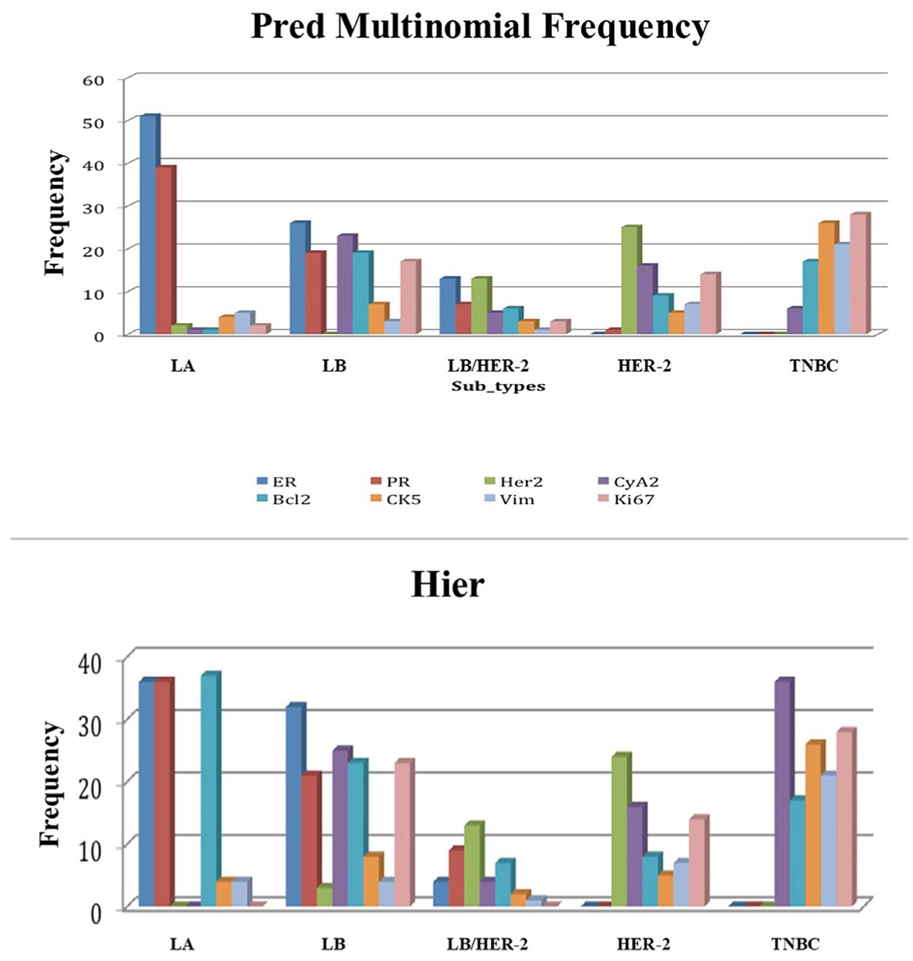 Cyclin A2 and Ki-67 proliferation markers could be used to identify tumors with poor prognosis in African American women with breast cancer.