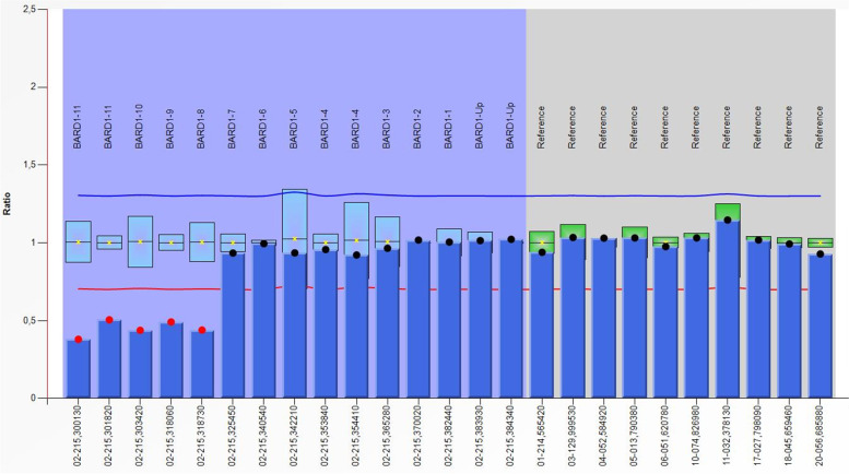 Germline heterozygous exons 8-11 pathogenic BARD1 gene deletion reported for the first time in a family with suspicion of a hereditary colorectal cancer syndrome: more than an incidental finding?