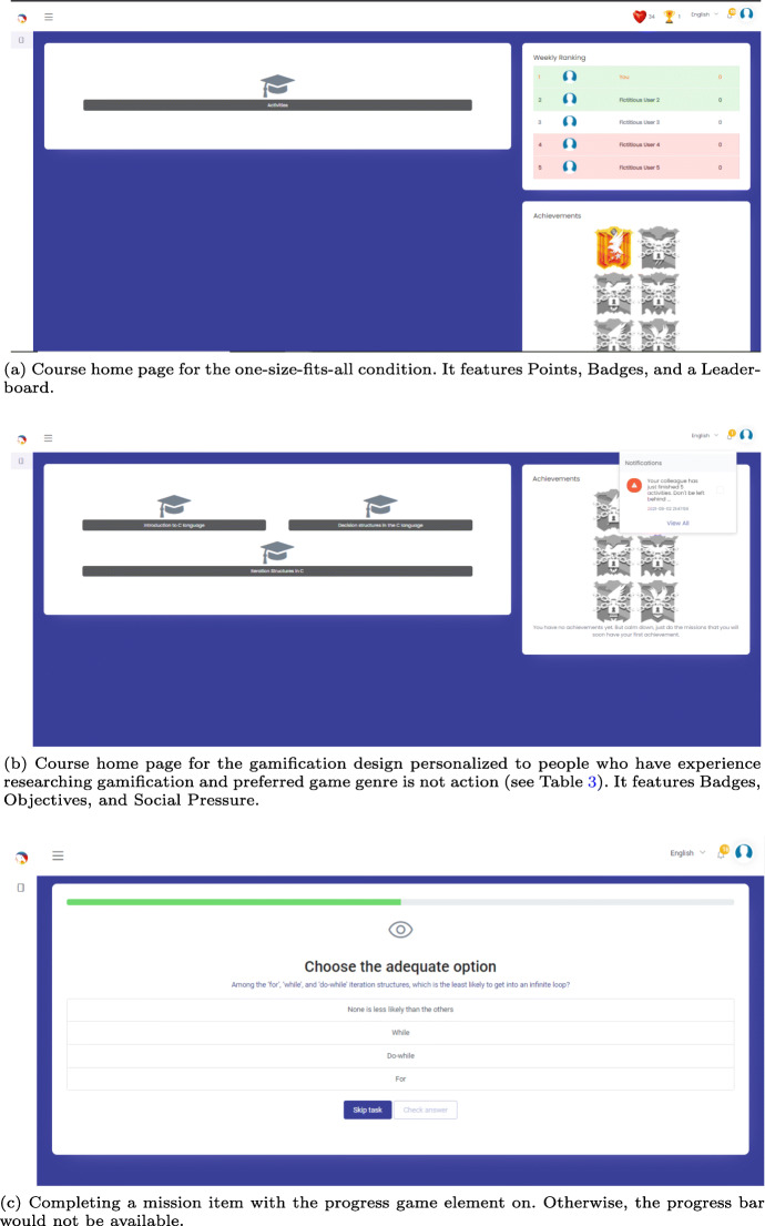 How Personalization Affects Motivation in Gamified Review Assessments.