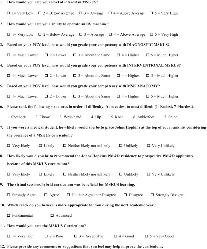 A Hybrid Musculoskeletal Ultrasound Curriculum for Physical Medicine and Rehabilitation Residents-a Multi-center Pilot Program.