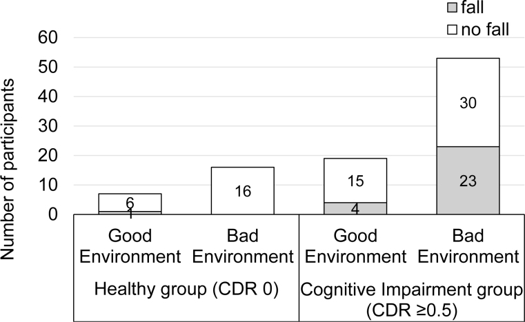 Falling of older adults with cognitive impairment: a new home environment evaluation chart and a preliminary examination in the Wakuya Project.