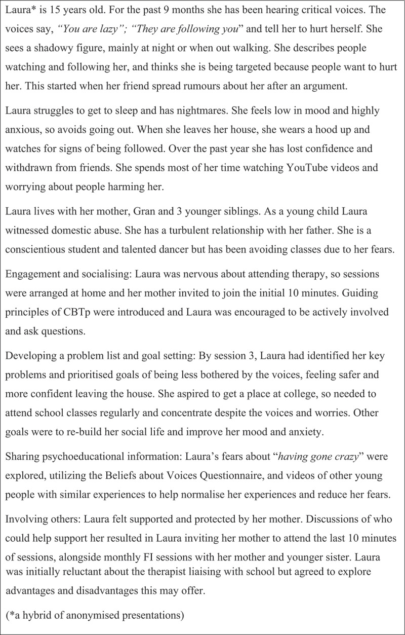 Adapting cognitive behavioural therapy for adolescents with psychosis: insights from the Managing Adolescent first episode in psychosis study (MAPS).