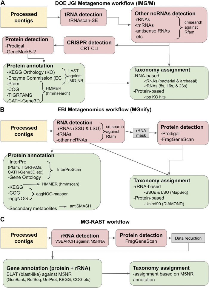 Exploring microbial functional biodiversity at the protein family level-From metagenomic sequence reads to annotated protein clusters.