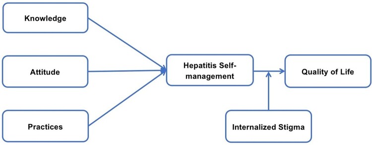 Assessment of hepatitis-related knowledge, attitudes, and practices on quality of life with the moderating role of internalized stigma among hepatitis B-positive patients in Pakistan.