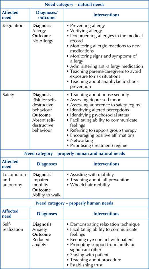 Elaboration of a nursing record standard for an Emergency Care Unit.