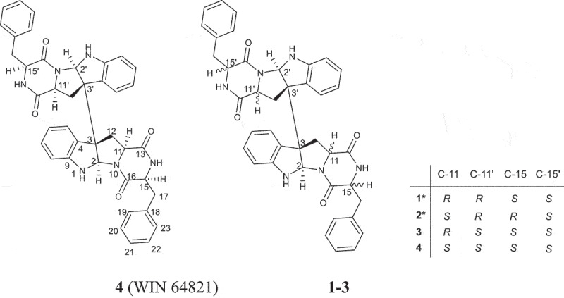 Novel indole diketopiperazine stereoisomers from a marine-derived fungus <i>Aspergillus</i> sp.