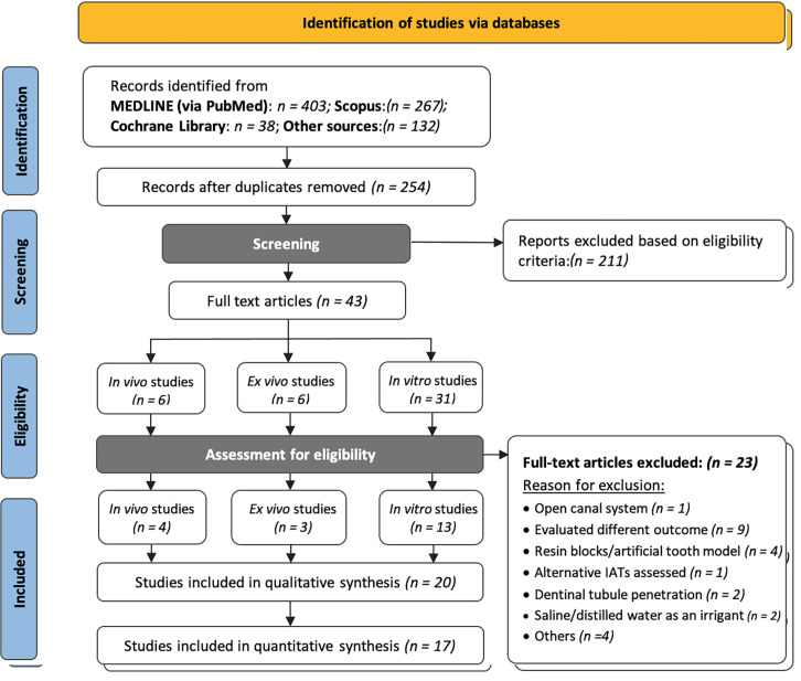 Comparative Efficacy of Different Irrigant Activation Techniques for Irrigant Delivery Up to the Working Length of Mature Permanent Teeth: A Systematic Review and Meta-Analysis.