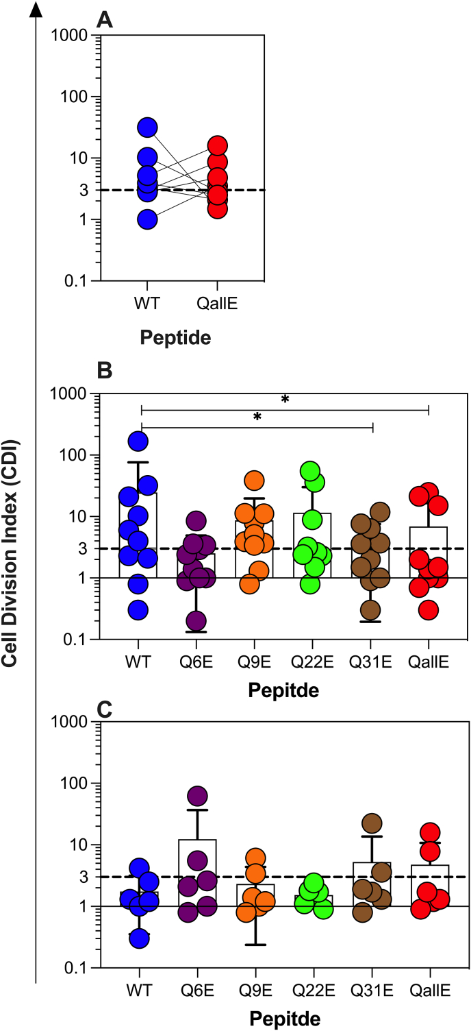 Glutamine deamidation does not increase the immunogenicity of C-peptide in people with type 1 diabetes