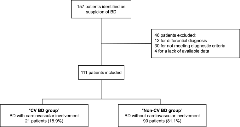 Risk factors of cardiovascular involvement in patients with Behcet's disease