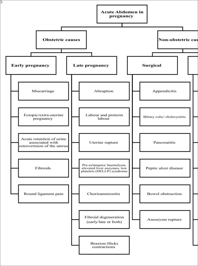 Non-obstetric Acute Abdomen in Pregnancy: a Review of Literature.