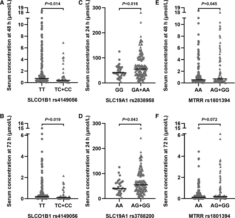 Effects of genetic polymorphisms on methotrexate levels and toxicity in Chinese patients with acute lymphoblastic leukemia.