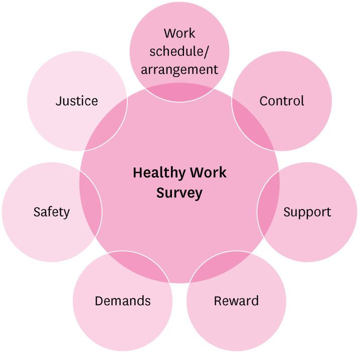 Developing a short standard questionnaire for assessing work organization hazards: the Healthy Work Survey (HWS).