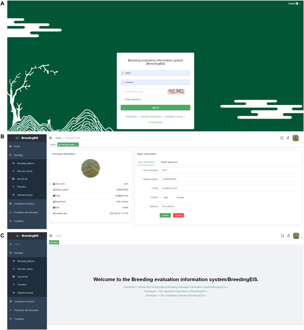 BreedingEIS: An Efficient Evaluation Information System for Crop Breeding.