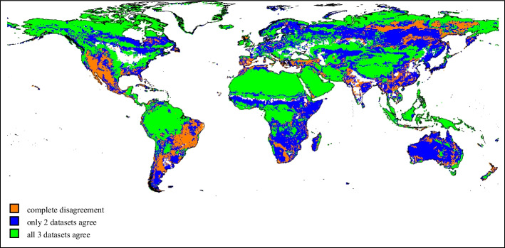 Assessing the future global distribution of land ecosystems as determined by climate change and cropland incursion.