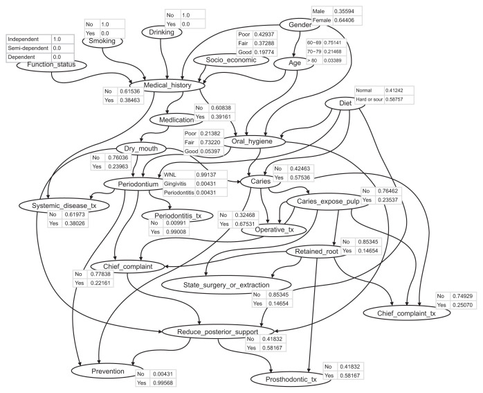 Clinical Decision Support System for Geriatric Dental Treatment Using a Bayesian Network and a Convolutional Neural Network.