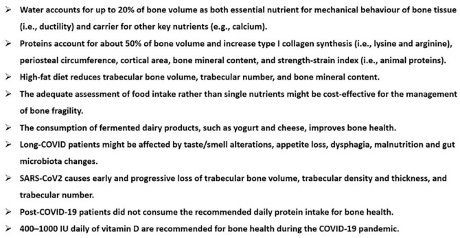 Bone fragility during the COVID-19 pandemic: the role of macro- and micronutrients.