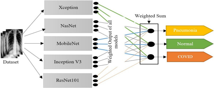 Weighted ensemble model for image classification.