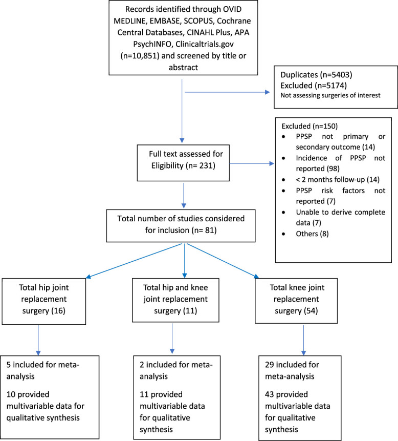 Factors associated with persistent postsurgical pain after total knee or hip joint replacement: a systematic review and meta-analysis.