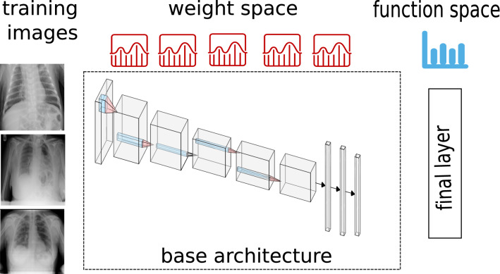 Evaluating deep learning predictions for COVID-19 from X-ray images using leave-one-out predictive densities.