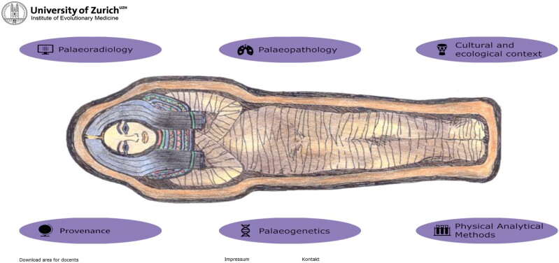 The <i>Mummy Explorer</i>-a self-regulated open-access online teaching tool.