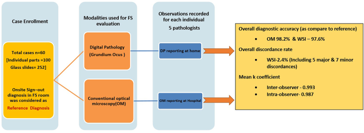 Validation of Remote Digital Pathology based diagnostic reporting of Frozen Sections from home