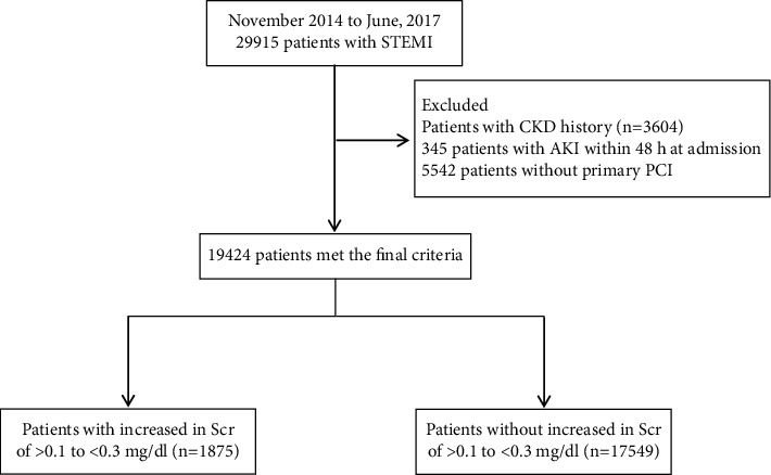 A Small Increase in Serum Creatinine within 48 h of Hospital Admission Is an Independent Predictor of In-Hospital Adverse Outcomes in Patients with ST-Segment Elevation Myocardial Infarction Undergoing Primary Percutaneous Coronary Intervention: Findings from the Improving Care for Cardiovascular Disease in the China Project.