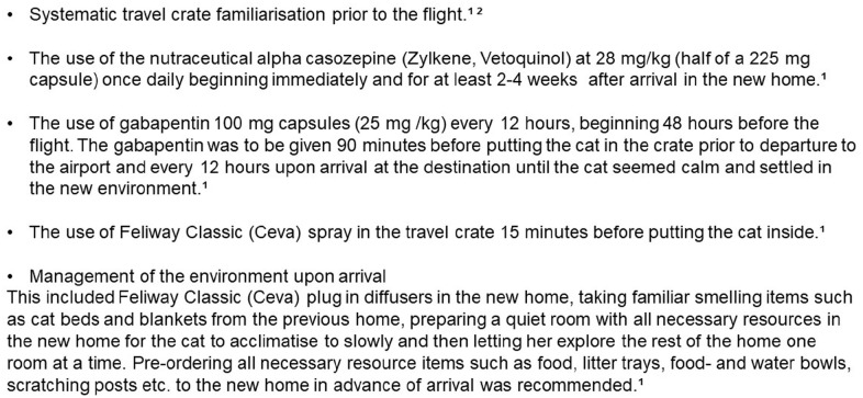 Human-directed aggression and pica in a 1-year-old cat, which worsened following international relocation.