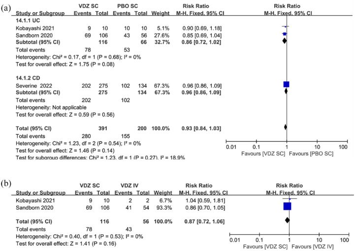 Vedolizumab subcutaneous formulation maintenance therapy for patients with IBD: a systematic review and meta-analysis.