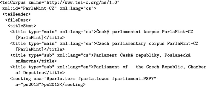 The ParlaMint corpora of parliamentary proceedings.